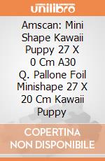 Amscan: Mini Shape Kawaii Puppy 27 X 0 Cm A30 Q. Pallone Foil Minishape 27 X 20 Cm Kawaii Puppy giochi