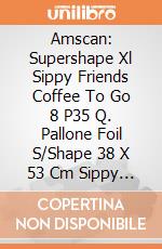 Amscan: Supershape Xl Sippy Friends Coffee To Go 8 P35 Q. Pallone Foil S/Shape 38 X 53 Cm Sippy Friends Cofee To Go giochi