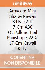Amscan: Mini Shape Kawaii Kitty 22 X 7 Cm A30 Q. Pallone Foil Minishape 22 X 17 Cm Kawaii Kitty giochi
