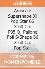 Amscan: Supershape Xl Pop Star 66 X 60 Cm P35 Q. Pallone Foil S/Shape 66 X 60 Cm Pop Star giochi