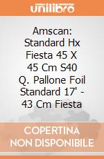 Amscan: Standard Hx Fiesta 45 X 45 Cm S40 Q. Pallone Foil Standard 17' - 43 Cm Fiesta giochi