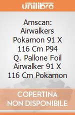 Amscan: Airwalkers Pokamon 91 X 116 Cm P94 Q. Pallone Foil Airwalker 91 X 116 Cm Pokamon giochi