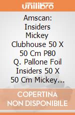 Amscan: Insiders Mickey Clubhouse 50 X 50 Cm P80 Q. Pallone Foil Insiders 50 X 50 Cm Mickey Clubhouse giochi