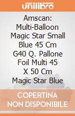 Amscan: Multi-Balloon Magic Star Small Blue 45 Cm G40 Q. Pallone Foil Multi 45 X 50 Cm Magic Star Blue giochi