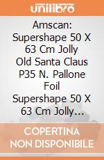 Amscan: Supershape 50 X 63 Cm Jolly Old Santa Claus P35 N. Pallone Foil Supershape 50 X 63 Cm Jolly Old Santa Claus Nero giochi
