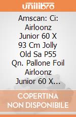 Amscan: Ci: Airloonz Junior 60 X 93 Cm Jolly Old Sa P55 Qn. Pallone Foil Airloonz Junior 60 X 93 Jolly Old Santa giochi