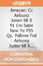 Amscan: Ci: Airloonz Junior 68 X 91 Cm Satin New Ye P55 Qy. Pallone Foil Airloonz Junior 68 X 91 Cm Satin New Year giochi