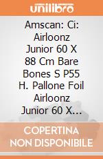 Amscan: Ci: Airloonz Junior 60 X 88 Cm Bare Bones S P55 H. Pallone Foil Airloonz Junior 60 X 88 Cm Bare Bones Skeleton giochi