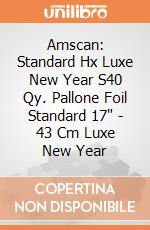 Amscan: Standard Hx Luxe New Year S40 Qy. Pallone Foil Standard 17" - 43 Cm Luxe New Year giochi