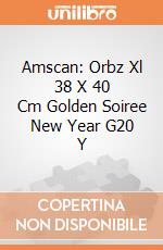 Amscan: Orbz Xl 38 X 40 Cm Golden Soiree New Year G20 Y giochi