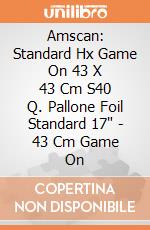 Amscan: Standard Hx Game On 43 X 43 Cm S40 Q. Pallone Foil Standard 17" - 43 Cm Game On giochi