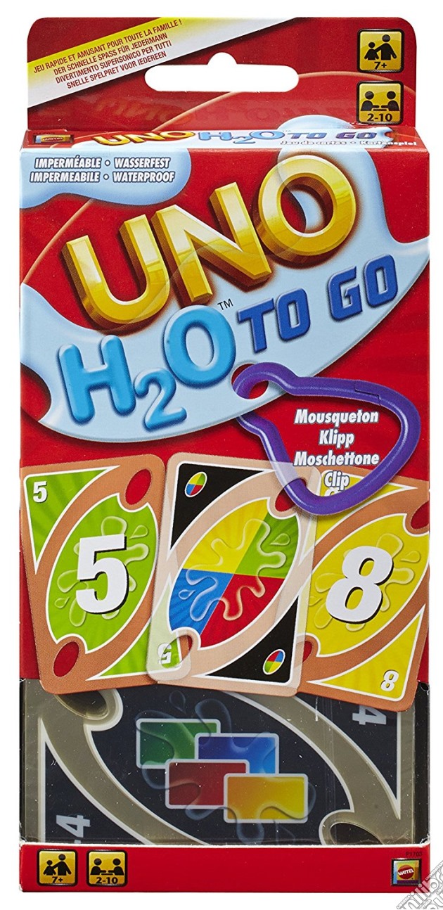 Mattel: Uno - H2O - Carte Impermeabili Con Clip gioco di GTAV