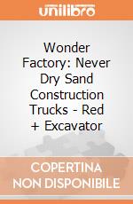 Wonder Factory: Never Dry Sand Construction Trucks  - Red + Excavator giochi