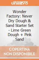 Wonder Factory: Never Dry Dough & Sand Starter Set - Lime Green Dough + Pink Sand giochi