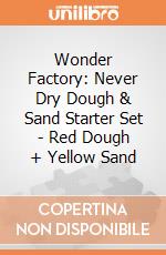 Wonder Factory: Never Dry Dough & Sand Starter Set - Red Dough + Yellow Sand giochi
