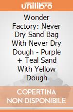 Wonder Factory: Never Dry Sand Bag With Never Dry Dough - Purple + Teal Sand With Yellow Dough giochi