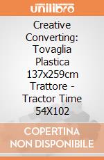 Creative Converting: Tovaglia Plastica 137x259cm Trattore - Tractor Time 54X102 gioco
