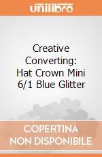 Creative Converting: Hat Crown Mini 6/1 Blue Glitter gioco
