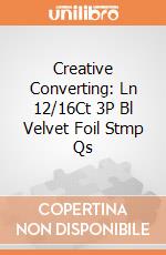 Creative Converting: Ln 12/16Ct 3P Bl Velvet Foil Stmp Qs gioco