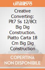 Creative Converting: Plt7 Ss 12/8Ct Big Dig Construction. Piatto Carta 18 Cm Big Dig Construction gioco