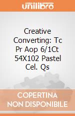 Creative Converting: Tc Pr Aop 6/1Ct 54X102 Pastel Cel. Qs gioco