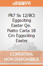 Plt7 Ss 12/8Ct Eggsciting Easter Qe. Piatto Carta 18 Cm Eggsciting Easter gioco