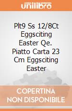 Plt9 Ss 12/8Ct Eggsciting Easter Qe. Piatto Carta 23 Cm Eggsciting Easter gioco