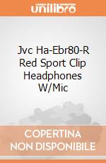 Jvc Ha-Ebr80-R Red Sport Clip Headphones W/Mic gioco di Jvc