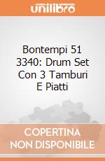 Bontempi 51 3340: Drum Set Con 3 Tamburi E Piatti gioco