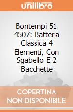 Bontempi 51 4507: Batteria Classica 4 Elementi, Con Sgabello E 2 Bacchette giochi