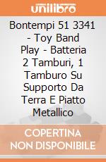 Bontempi 51 3341 - Toy Band Play - Batteria 2 Tamburi, 1 Tamburo Su Supporto Da Terra E Piatto Metallico gioco di Bontempi
