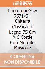 Bontempi Gsw 7571/S - Chitarra Classica In Legno 75 Cm A 6 Corde Con Metodo Musicale gioco di Bontempi
