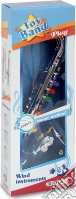 Bontempi 32 4331 - Toy Band Play - Sassofono Cromato Grande A 8 Chiavi/Note Colorate giochi