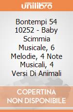 Bontempi 54 10252 - Baby Scimmia Musicale, 6 Melodie, 4 Note Musicali, 4 Versi Di Animali gioco di Bontempi