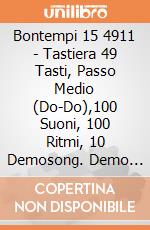 Bontempi 15 4911 - Tastiera 49 Tasti, Passo Medio (Do-Do),100 Suoni, 100 Ritmi, 10 Demosong. Demo One, Demo All, Display Lcd gioco di Bontempi