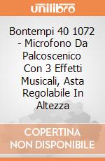 Bontempi 40 1072 - Microfono Da Palcoscenico Con 3 Effetti Musicali, Asta Regolabile In Altezza gioco di Bontempi