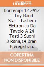 Bontempi 12 2412 - Toy Band Star - Tastiera Elettronica Da Tavolo A 24 Tasti 3 Suoni 3 Ritmi,14 Brani Preregistrati. gioco di Bontempi