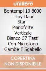 Bontempi 10 8000 - Toy Band Star - Pianoforte Verticale Bianco 37 Tasti Con Microfono Gambe E Sgabello gioco di Bontempi