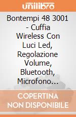 Bontempi 48 3001 - Cuffia Wireless Con Luci Led, Regolazione Volume, Bluetooth, Microfono Integrato Colore Nero gioco di Bontempi