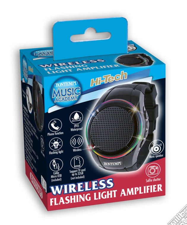 Bontempi 48 1100 - Wireless Watch Amplifier Con Luci A Led Microfono Integrato gioco
