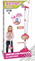 Bontempi 40 0771: Microfono Da Palcoscenico Con Connessione Mp3, Effetti Luminosi E Vano Porta Smartphone giochi