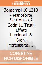 Bontempi 10 1210 - Pianoforte Elettronico A Coda 11 Tasti, Effetti Luminosi, 8 Brani Preregistrati, Gambe Smontabili gioco di Bontempi