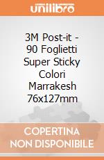3M Post-it - 90 Foglietti Super Sticky Colori Marrakesh 76x127mm gioco di 3M