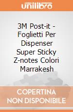 3M Post-it - Foglietti Per Dispenser Super Sticky Z-notes Colori Marrakesh gioco di 3M