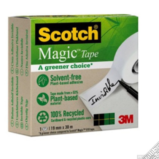 3M Post-it - Nastro Adesivo Scotch Magic 900 A Greener Choice 19mmx30m gioco di 3M