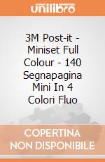 3M Post-it - Miniset Full Colour - 140 Segnapagina Mini In 4 Colori Fluo gioco di 3M