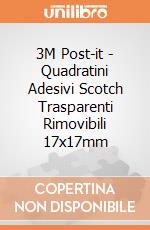 3M Post-it - Quadratini Adesivi Scotch Trasparenti Rimovibili 17x17mm gioco di 3M