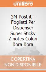 3M Post-it - Foglietti Per Dispenser Super Sticky Z-notes Colori Bora Bora gioco di 3M