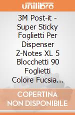 3M Post-it - Super Sticky Foglietti Per Dispenser Z-Notes XL 5 Blocchetti 90 Foglietti Colore Fucsia 101x101mm gioco