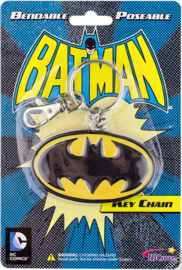 Batman Bendable Logo Keychain gioco di NJ Croce